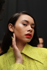 Backstage at Christopher John Rogers RTW Fall 2020