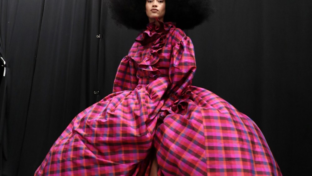 Backstage at Christopher John Rogers RTW Fall 2020