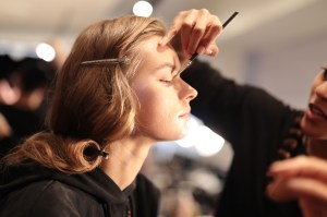 Backstage at Christopher John Rogers RTW Fall 2020