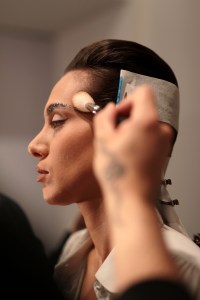 Backstage at Christopher John Rogers RTW Fall 2020