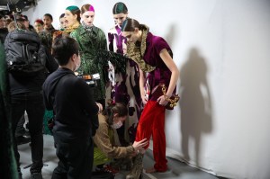 Backstage at Dries Van Noten RTW Fall 2020
