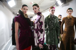 Backstage at Dries Van Noten RTW Fall 2020