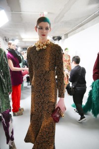 Backstage at Dries Van Noten RTW Fall 2020