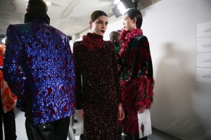 Backstage at Dries Van Noten RTW Fall 2020