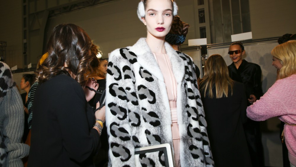 Backstage at Fendi RTW Fall 2020