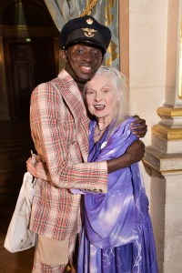 Vivienne Westwood and a guest in the front row