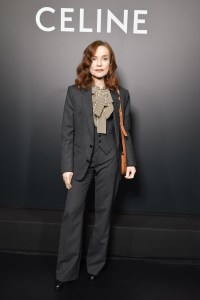 Isabelle Huppert in the front row
