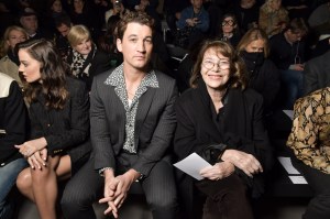 Miles Teller and Jane Birkin.