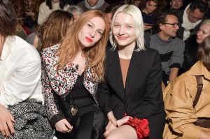Josephine De La Baume and Lotta Volkova in the front row