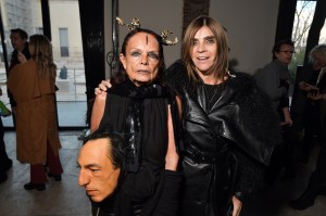 Michele Lamy, Carine Restoin-Roitfeld in the front row