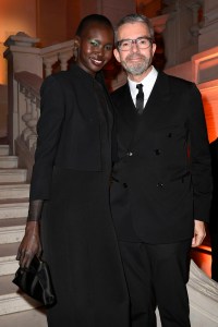 Alek Wek and Albert Kriemler