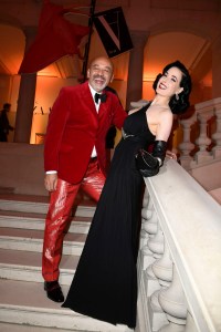 Christian Louboutin and Dita Von Teese