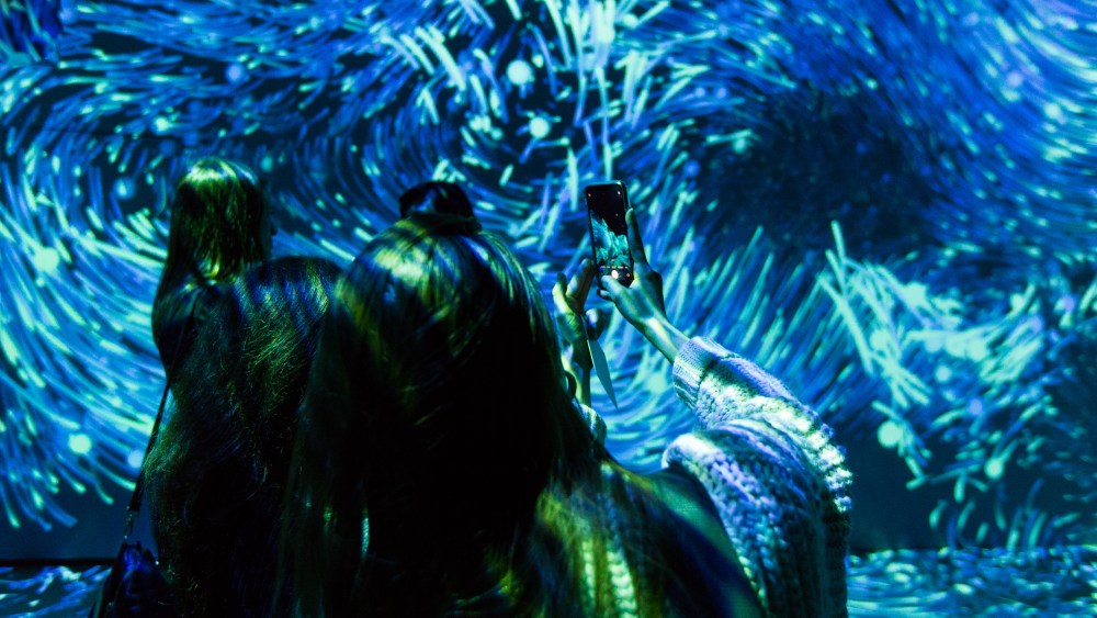 A glimpse of the "Submerge" installation.