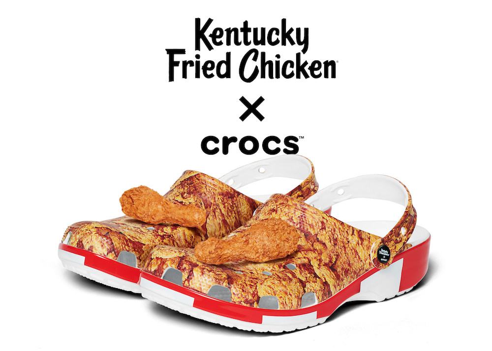 Kentucky Fried Chicken and Crocs collaborated on their new Bucket Clog, which Korean rapper MLMA wore at New York Fashion Week on Feb. 11.