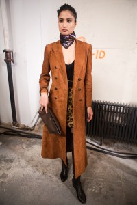 Backstage at Khaite RTW Fall 2020