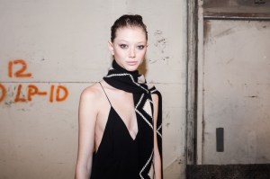 Backstage at Khaite RTW Fall 2020