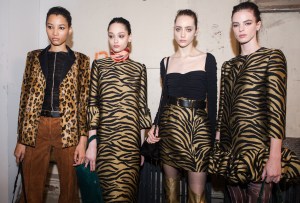 Backstage at Khaite RTW Fall 2020