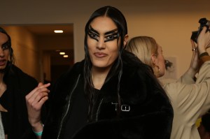 Backstage at Kim Shui RTW Fall 2020