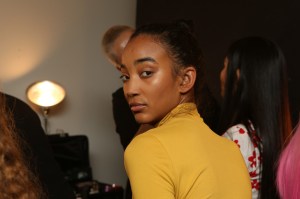Backstage at Kim Shui RTW Fall 2020