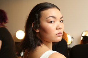 Backstage at Kim Shui RTW Fall 2020