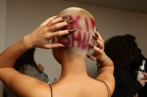 Backstage at Kim Shui RTW Fall 2020