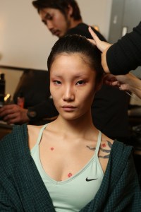 Backstage at Kim Shui RTW Fall 2020