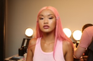 Backstage at Kim Shui RTW Fall 2020