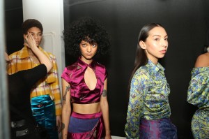 Backstage at Kim Shui RTW Fall 2020