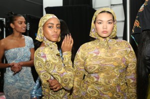 Backstage at Kim Shui RTW Fall 2020