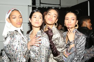 Backstage at Kim Shui RTW Fall 2020