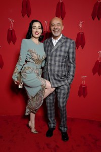 Dita von Teese and Christian Louboutin