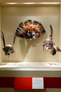 Masks are displayed as inspirational objects.