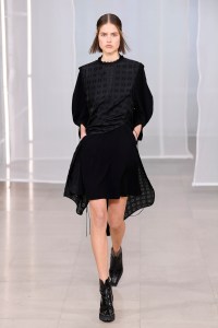 Model on the catwalk