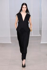 Model on the catwalk