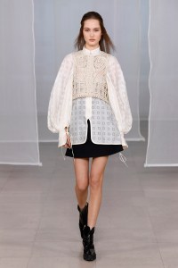 Model on the catwalk
