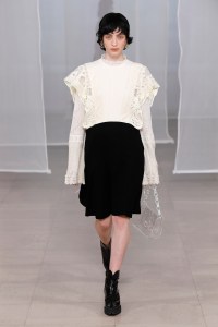 Model on the catwalk