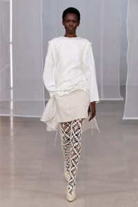 Model on the catwalk