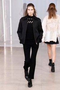 Model on the catwalk