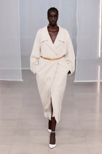 Model on the catwalk