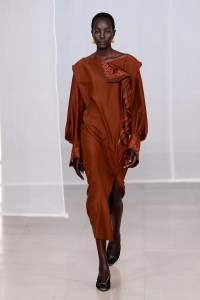 Model on the catwalk