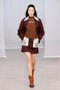 Model on the catwalk