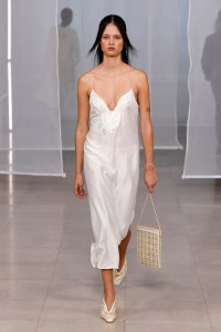 Model on the catwalk
