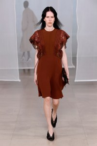 Model on the catwalk