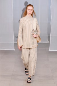 Model on the catwalk