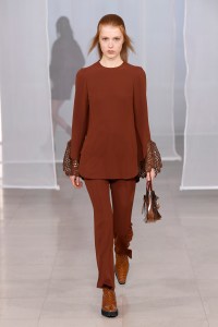 Model on the catwalk