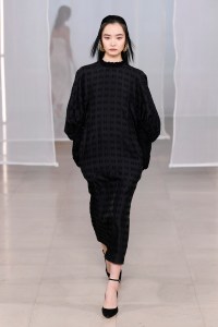 Model on the catwalk