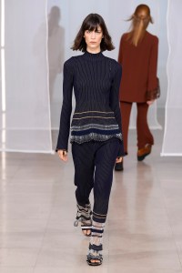 Model on the catwalk
