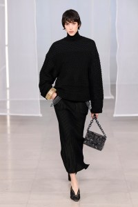Model on the catwalk