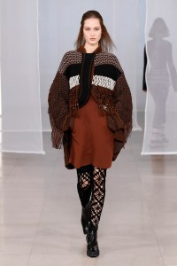 Model on the catwalk