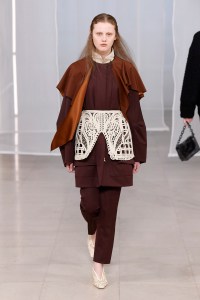 Model on the catwalk